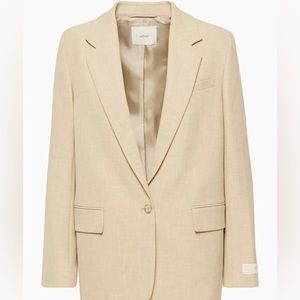 BRAND NEW Aritzia Wilfred Generation Blazer in Heather Oat Beige